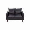 2 Seater faux leather/Linen Fabric Love Seat Sofa Armchair with Footstool Couch