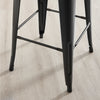 2x Colton 'Tolix' Style Black Metal Bar Stools - Seconds