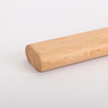 Wooden Wardrobe Pole Rod Oval Hanging Rail Tube Clothes Storage w Fittings 100cm