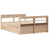 Bed Frame without 160x200 Solid Wood Pine K8F5