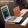 Glarry 88 keys Bluetooth Digital Piano Full Weighted E-Piano w/ Stand Headphone