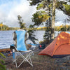 Folding Camping Deluxe Chairs Heavy Duty Luxury Padded with Cup Holder High Back