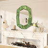 Large Edged Wall Mirror Wide Beveled Statement Accent Vanity Mirror HD Art Decor