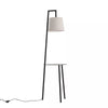 Modern LED Floor Lamp with Tea Table Shelves Storage Standing Corner Night Light