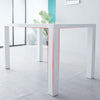 Modern Rectangular Dining Table White High Gloss MDF Wood Kitchen 120x80x75cm