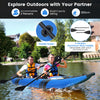 Inflatable Touring Kayak Set 2-person Kayak outdoor Fishing Kayak Aluminum Oars