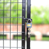 Lockable Gas Bottle Cage Collapsible Cylinder Storage Galvanise Steel Mesh Black