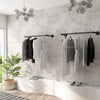 92cm Industrial Pipe Clothes Rack Set of 2 Wall Hanging Garment Rail Bar