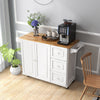 Mobile Kitchen Island Cart Rolling Kitchen Island Trolley Cupboard w/Drawers