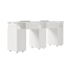 Double Pro Manicure Table Salon Nail Station Beauty Desk with Dust Collector