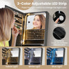 Freestanding Jewelry Cabinet w/ 3 Adjustable Tilt Angles-Black