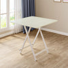Wood Grain Square Folding Dining Table 2-4 Person SpaceSaving Kitchen Table Cafe