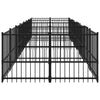 Outdoor Dog Kennel Steel 15.02 m² NEW