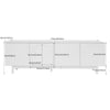 Modern TV Stand 175 cm Storage Cabinet Entertainment Unit for Living Room, White