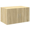 Storage Cabinet Sonoma Oak 70x42.5x225 Engineered Wood V5D7