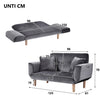Small Sofa Bed Sleeper Recliner Loveseat Couch Sofabed 2 Seater Kids Sofa Grey