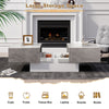 Farmhouse Coffee Table with Large Hidden Storage Space for Living Room Furniture