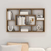 Wall Shelf Brown Oak 85x16x52.5 cm Engineered Wood