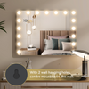 17 LED Hollywood Vanity Makeup Mirror Lighted Touch Screen Light Up 80x60cm Gold