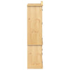 Glass Display Cabinet 103.5x42x180 Solid Wood Pine M2F0