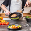 Cast Iron Casserole Dish Pot Pan Cooked Camping Stew Dutch Oven Stockpot Skillet