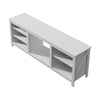 178cm TV Stand Unit Cabinet Recessed 23" Electric Fireplace with Storage Shelves
