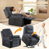 Electric Riser Recliner Armchair Heated Vibration Massage Sofa Arm Chair 2 Style