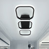 Modern Chandelier LED Lamp Black Frame Ceiling Light Living Room Pendant Lights