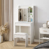 Modern Small White Dressing Table with Drawers15mm Chipboard Space-Saving Vanity