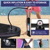 Black Paddle Board 11FT Large SUP Sufboard Kayak Seat Complete Kit 335x84x15cm