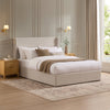 Dusk Berkeley Grey Linen Look Double Ottoman Storage Bed RRP£899
