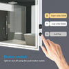 LED Bathroom Mirror illuminated Demister With/no Clock/Bluetooth/Dimmable/Socket