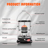Paraffin Heater Paraffin Lamp Kerosene Stove + Heaters Wicks + Funnel + Gloves