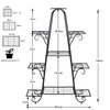 9 Tier Large Plant Stand Metal Flower Pot Holder Display Shelf Garden Rack Home