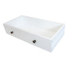 White Bathroom Floor Cabinet Freestanding 2 Doors Drawer Cupboard Storage Shelf
