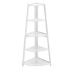 5Tiers Corner Shelf Ladder Bookshelf Bookcase Rack for Plant/Book/Trophy Display