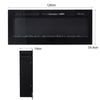 2023 Electric Wall Mounted LED Fireplace 12 Color Wall Inset Into Fire 40 50 60"