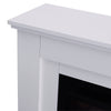 30Inch Electric Fireplace Standing White MDF Frame Surround Insert Fire Core Set