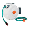 Wall Mounted 20m Auto Rewind Retractable Garden Hose Reel 9in1 Water Spray Pipe