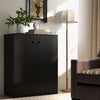 2-Door Modern Storage Cabinet Freestanding Buffet Cabinet Storage Organizer