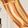 Folding Bamboo Sofa Rocking Chair Garden Sun Lounger Recliner Armchair RelaxSeat