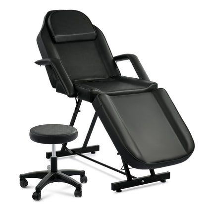 Massage Bed Table Therapy Salon Pedicure Facial Sofa Bed Chair with Stool