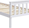 White 3ft Single Wooden Bed Frame Solid Pine Wood Furniture Shaker Stylish
