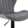 2x 360° Swivel Bar Stools Velvet Gas Lift Chairs Kitchen Pub Chair