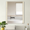 Bathroom Mirror with 3-Colors LED Lights Touch Control Wall Mounted Anti-frog