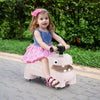 Ride on Toy Baby Dinosaur Sliding Car with Horn Music Lights Pink