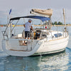 Heavy Duty Boat Bimini Top Canopy 900D Polyester Sunshade Shelter Steel Frame UK