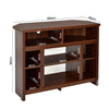 Corner TV Stand for TV up to 48" Entertainment Console Center Adjustable Shelf