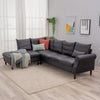 L-Shaped Corner Sofa, Sectional Couch with Built-in USB Port Chaise