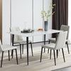 Stunning Gloss Finish Marble Dining Table Living Room Breakfast Table Party Xmas